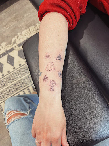 Explore cancer astrology tattoo ideas, creative tattoo ideas in Burley, available at Fine Line Ink
