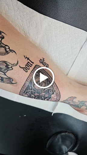 Explore broken glass tattoo ideas, creative tattoo ideas in Baytown, available at Big Juniors Tattoos