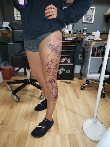 Explore guy shoulder tattoo ideas, creative tattoo ideas in Bellingham, available at Kalamalka INK Tattoo