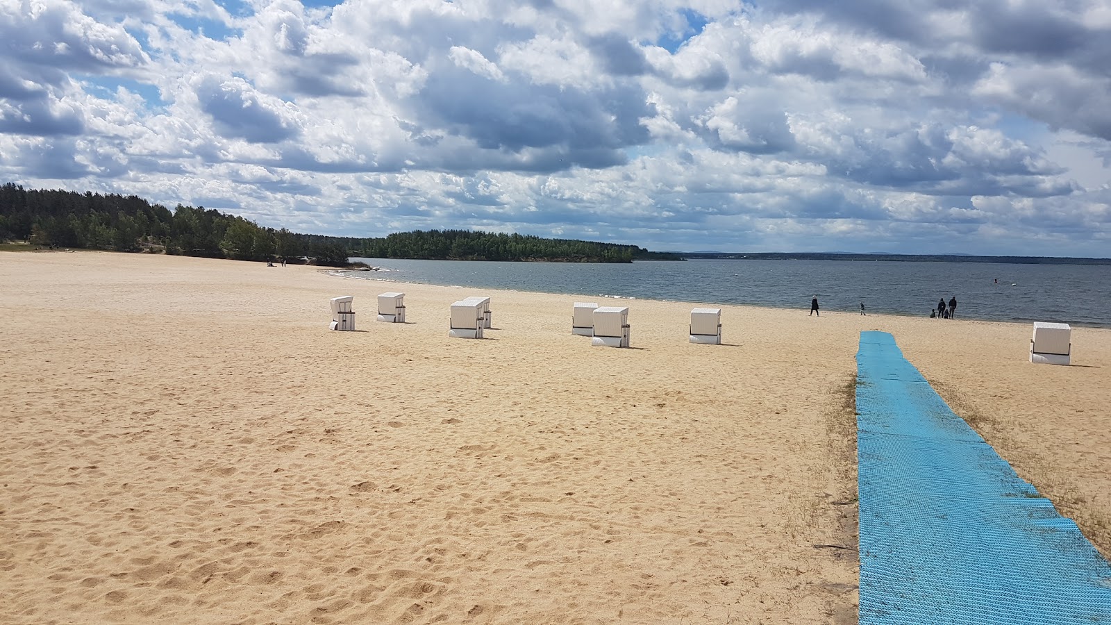 Foto van Badestrand Boxberg met helder zand oppervlakte