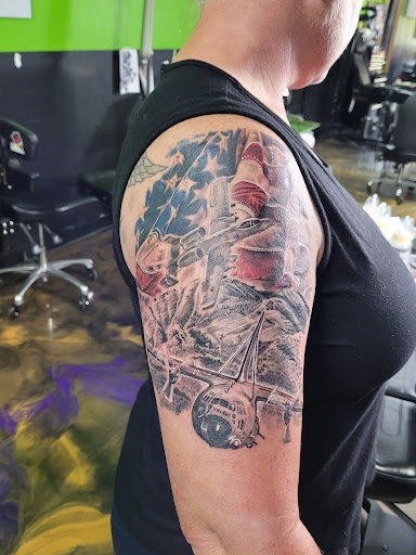 Explore baphomet tattoo ideas, creative tattoo ideas in Ogden, available at Savage Tattoo Shop