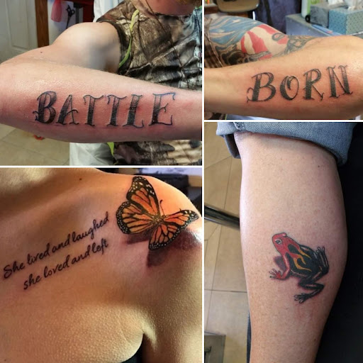 Explore yellowstone tattoo ideas, creative tattoo ideas in Elko, available at Tom Custom Tattoos and Body Piercing Studio