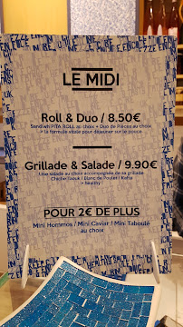 Mezzencore à Paris menu