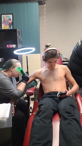 Explore butterfly tattoo sleeve ideas, creative tattoo ideas in Cabot, available at Painted Elephant Studio Tattoos & Piercing Shop