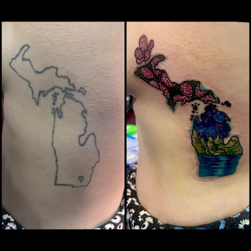 Explore poseidon tattoo ideas, creative tattoo ideas in Adrian, available at Good Life Tattoo Co.