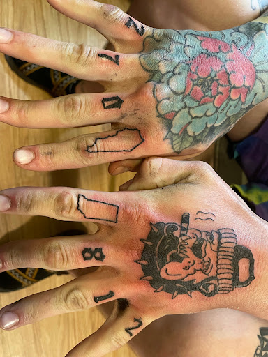 Explore ocean wave tattoo ideas, creative tattoo ideas in Evansville, available at Daddy-O Tattoo Studio