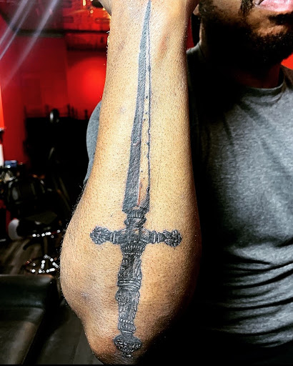 Explore family initials tattoo ideas, creative tattoo ideas in New York, available at Redink Tattoo Studio