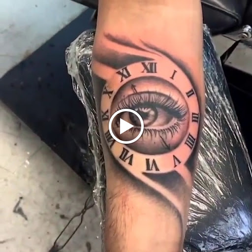 Explore unique knee tattoo ideas, creative tattoo ideas in San Antonio, available at Nite Owl Tattoo Studio