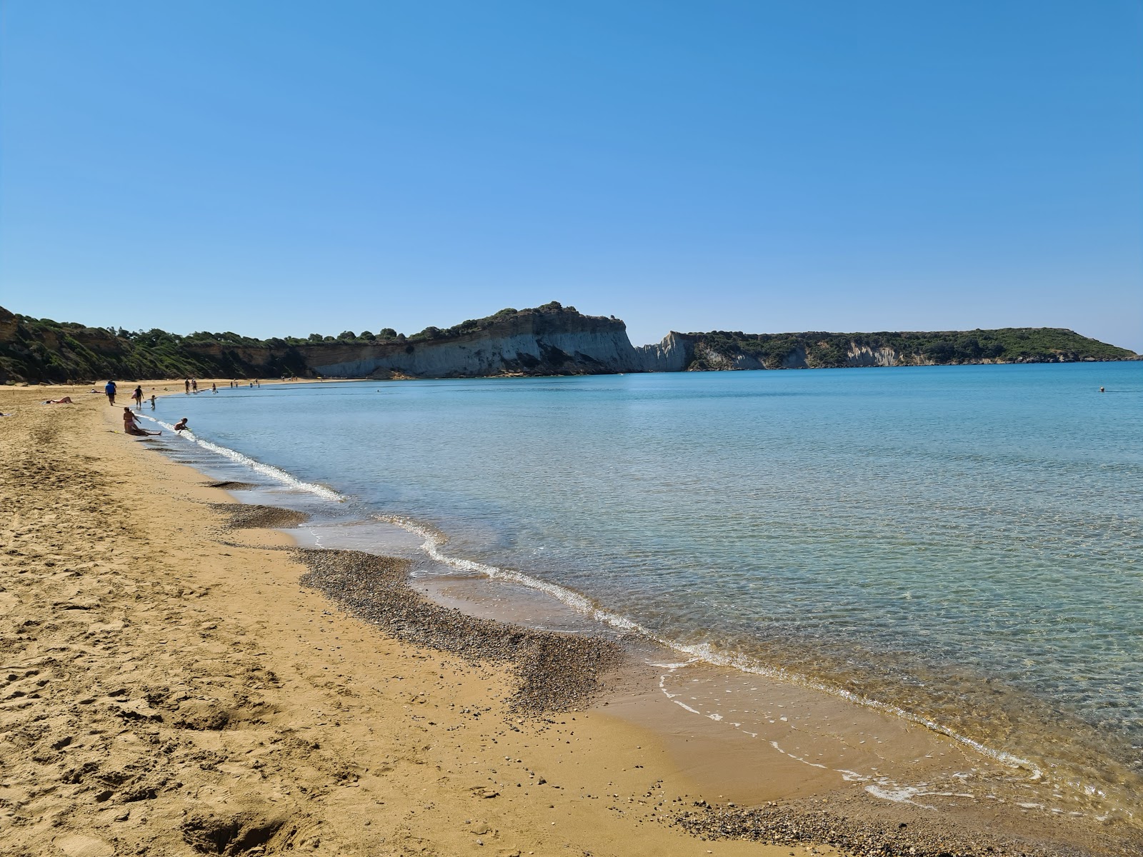 Foto van Gerakas Beach met turquoise puur water oppervlakte