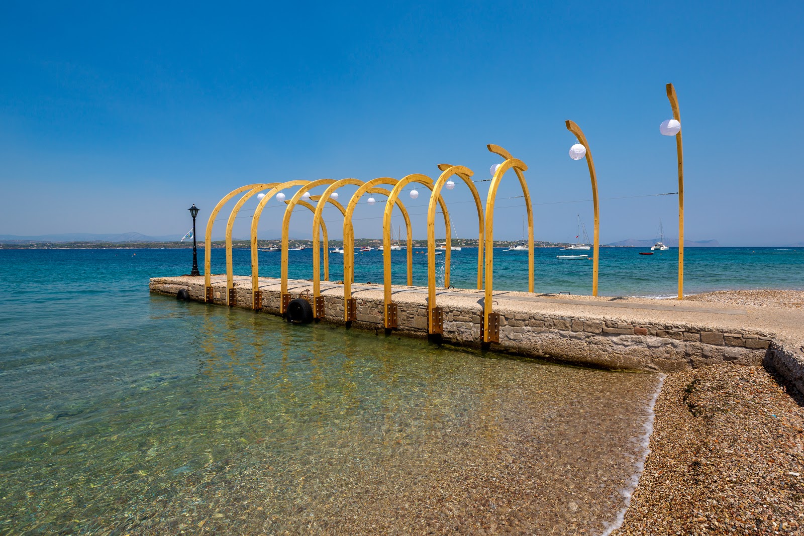 Foto von Paralia Spetses I mit kleine bucht