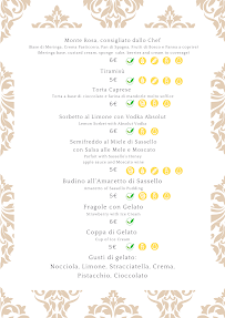 Menu / carte de Ristorante Sassello à Sassello