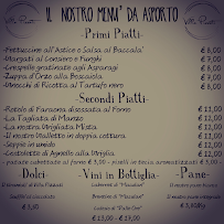 Menu du Trattoria Villa Pizzati à Castelvecchio