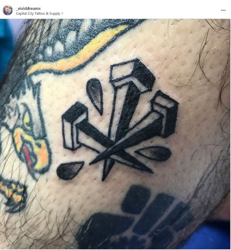 Explore hour glass tattoo ideas, creative tattoo ideas in Concord, available at Capital City Tattoo LLC