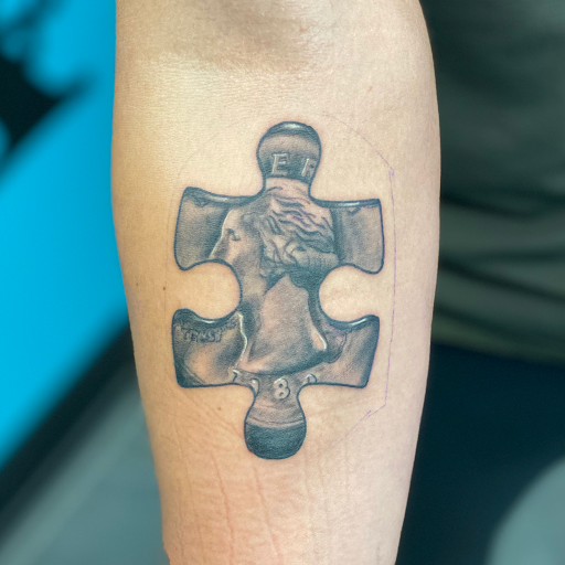 Explore mens religious tattoo ideas, creative tattoo ideas in Lockport, available at Archer Ink Tattoo