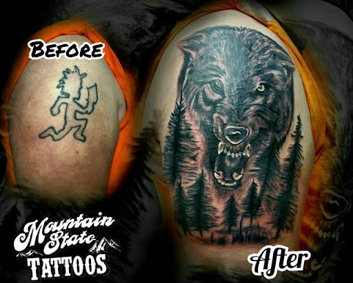 Explore kokopelli tattoo ideas, creative tattoo ideas in Wellsburg, available at Mountain State Tattoos