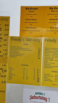 Carte du Woody's take away à Rheinfelden