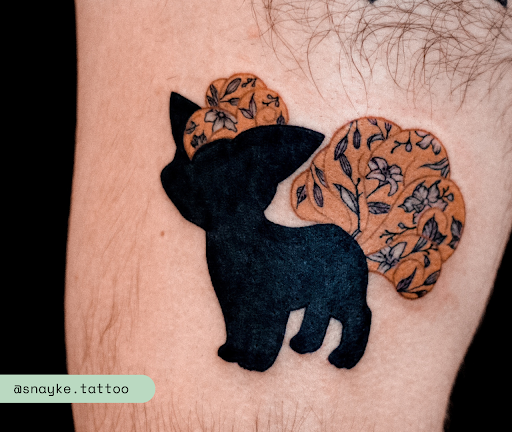 Explore arch angel tattoo ideas, creative tattoo ideas in Brooklyn, available at Cake Is a Lie Tattoo Parlor