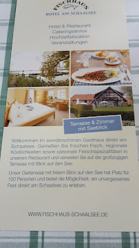 Fischhaus Hotel am Schaalsee à Zarrentin am Schaalsee menu