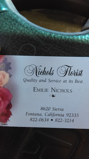 Florist «Nichols Florist», reviews and photos, 8620 Sierra Ave, Fontana, CA 92335, USA