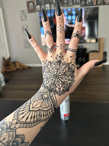 Explore winter tattoo ideas, creative tattoo ideas in Houston, available at Rose & Dagger Tattoo