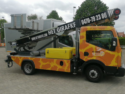 Het Girafke - Ladderlift Service va €75/u INCL BTW. Regio Antwerpen/ Ekeren/ Berendrecht
