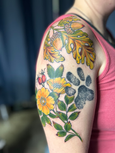 Explore japanese leg sleeve tattoo ideas, creative tattoo ideas in Frederick, available at Blue Crab Tattoo & Body Piercing