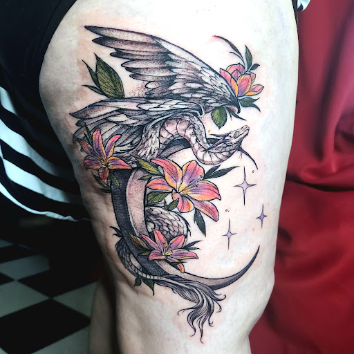 Explore blast over tattoo ideas, creative tattoo ideas in Augusta, available at Mr. Tattoo