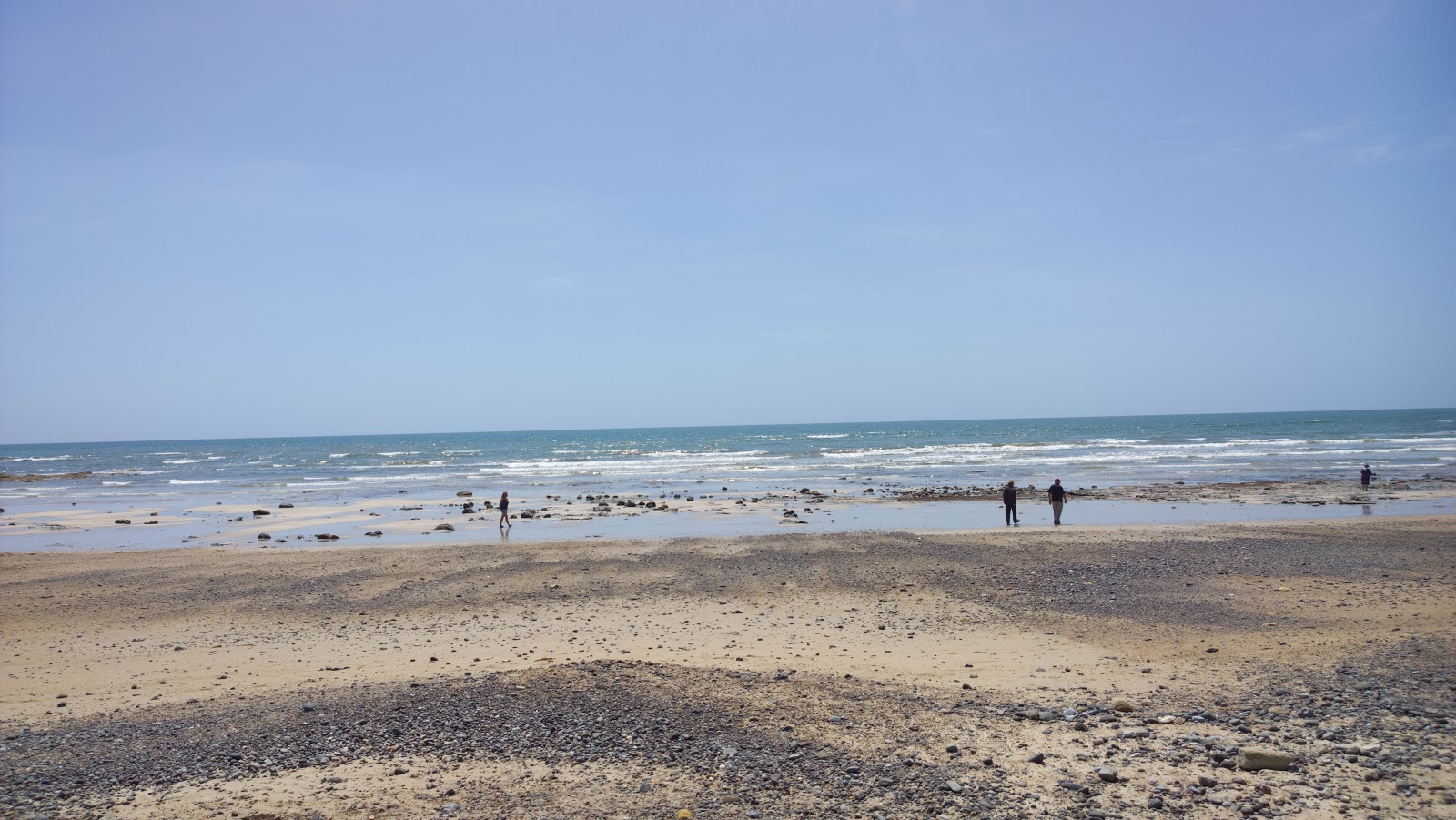 Foto van Fossil Bluff Beach en de nederzetting