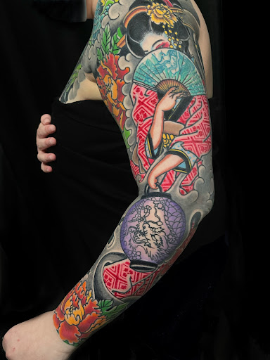 Explore left arm tattoo ideas, creative tattoo ideas in Laredo, available at Horikawa Tattoo & Piercing Studios