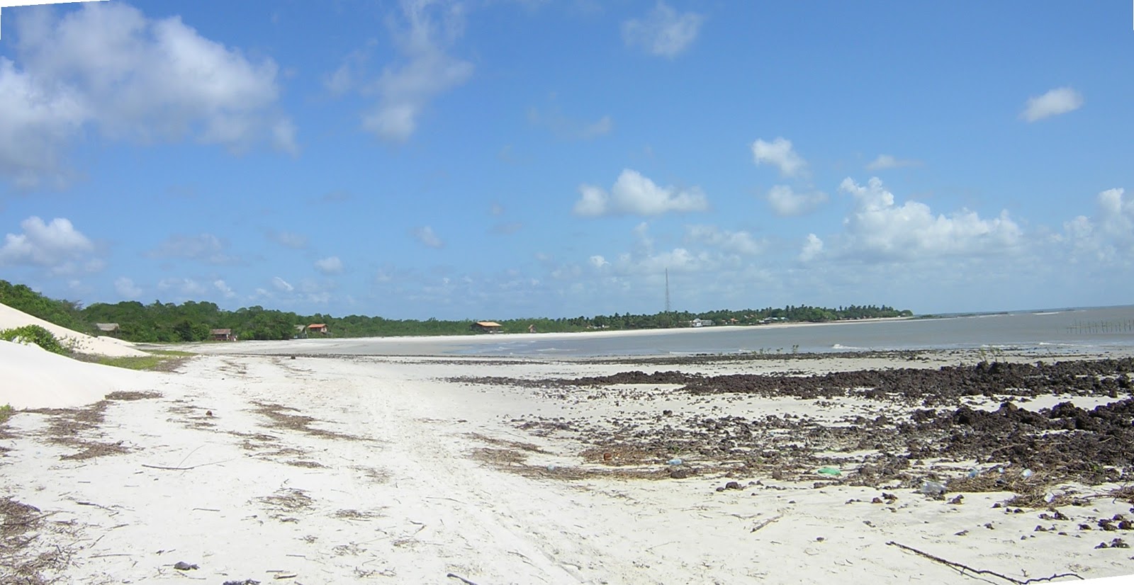 Photo of Algodoal Beach and the settlement