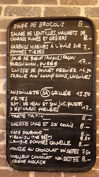 Restaurant français CHEZ TONY bistrot français PARIS 16 La Muette à Paris (le menu)