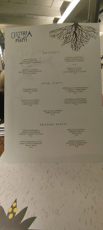 Restaurant Osteria Dei Matti à Montichiari (le menu)
