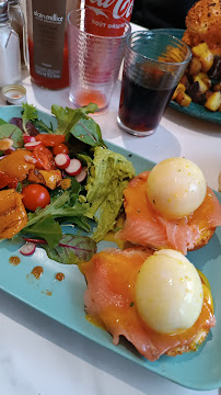 Œufs Bénédicte du Restaurant servant le petit-déjeuner Bloom café à Colombes - n°5