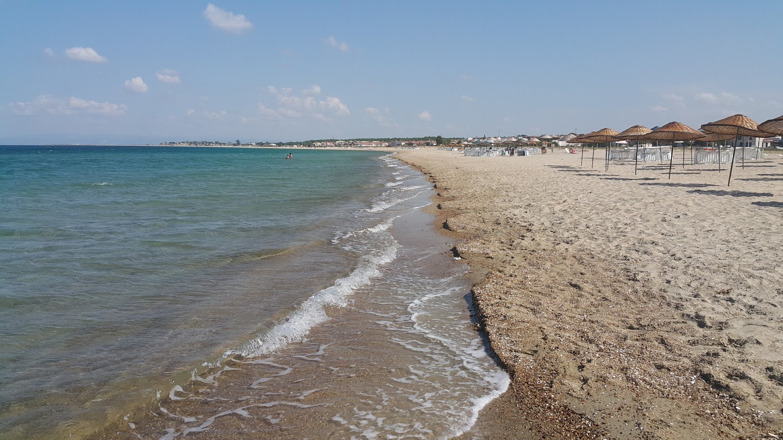 Fotografija Enez wild beach z svetel pesek površino