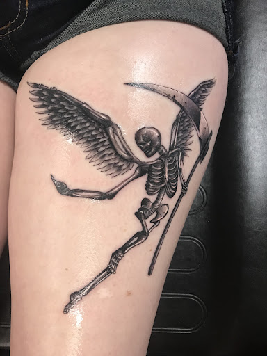 Explore tinkerbell tattoo ideas, creative tattoo ideas in Albuquerque, available at Albuquerque Ink tattoo College Plaza