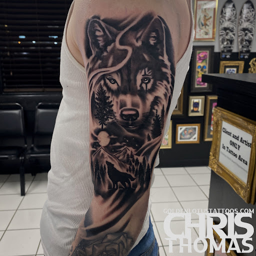 Explore maze tattoo ideas, creative tattoo ideas in Sherwood, available at Golden Lotus Tattoo Studio