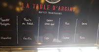 La Table D'Arcins à Bègles menu