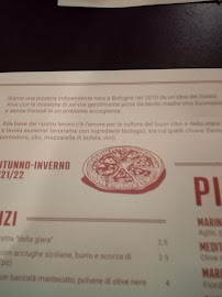 Berberè Pizzeria San Frediano à Florence menu