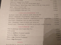 Restaurant français Le Maresquier à Paris - menu / carte