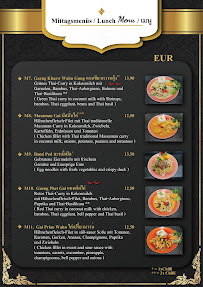 Thung Thong Thai Restaurant à Lindau menu