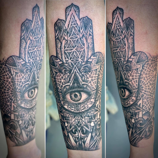 Explore divine tattoo ideas, creative tattoo ideas in Utica, available at Watchtower Tattoo Company