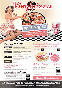 Menu du Vinyl Pizza à Courseulles-sur-Mer