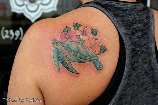 Explore small hawaii tattoo ideas, creative tattoo ideas in Fort Myers, available at Tiger Lotus Tattoo and Piercing
