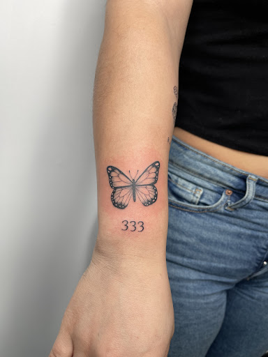 Explore witch hat tattoo ideas, creative tattoo ideas in Roselle Park, available at Sola Ink