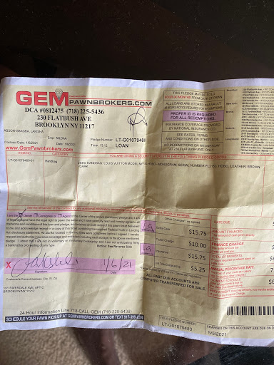 Pawn Shop «Gem Pawnbrokers Corporation», reviews and photos, 378 Schermerhorn St, Brooklyn, NY 11217, USA