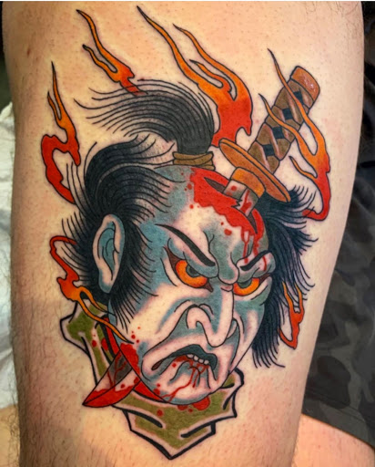 Explore safety pin tattoo ideas, creative tattoo ideas in Bozeman, available at Aether Tattoo Club