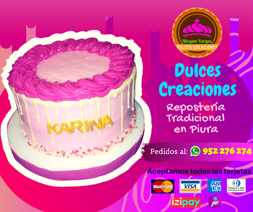 Dulces Creaciones Piura - Repostería Tradicional Fina Servicio de Catering Mesa de Bocaditos Cupcakes Pays Pasteles Gelatortas en 3D Tortas Temáticas a Pedido Cumpleaños Matrimonios Eventos Sociales en Piura