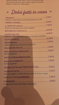 Il Parasole à Trouville-sur-Mer menu