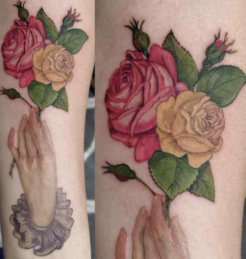 Explore rainbow bridge tattoo ideas, creative tattoo ideas in Pittsburgh, available at Human Canvas Tattoo & Piercing Pgh