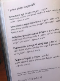 La Locanda del Forestiero à Barrea menu